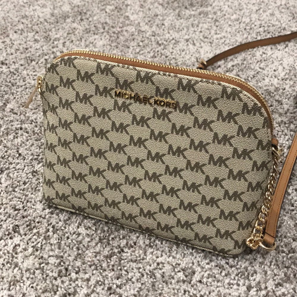 Michael Kors Monogrammed Crossbody Bag - Picture 2 of 5